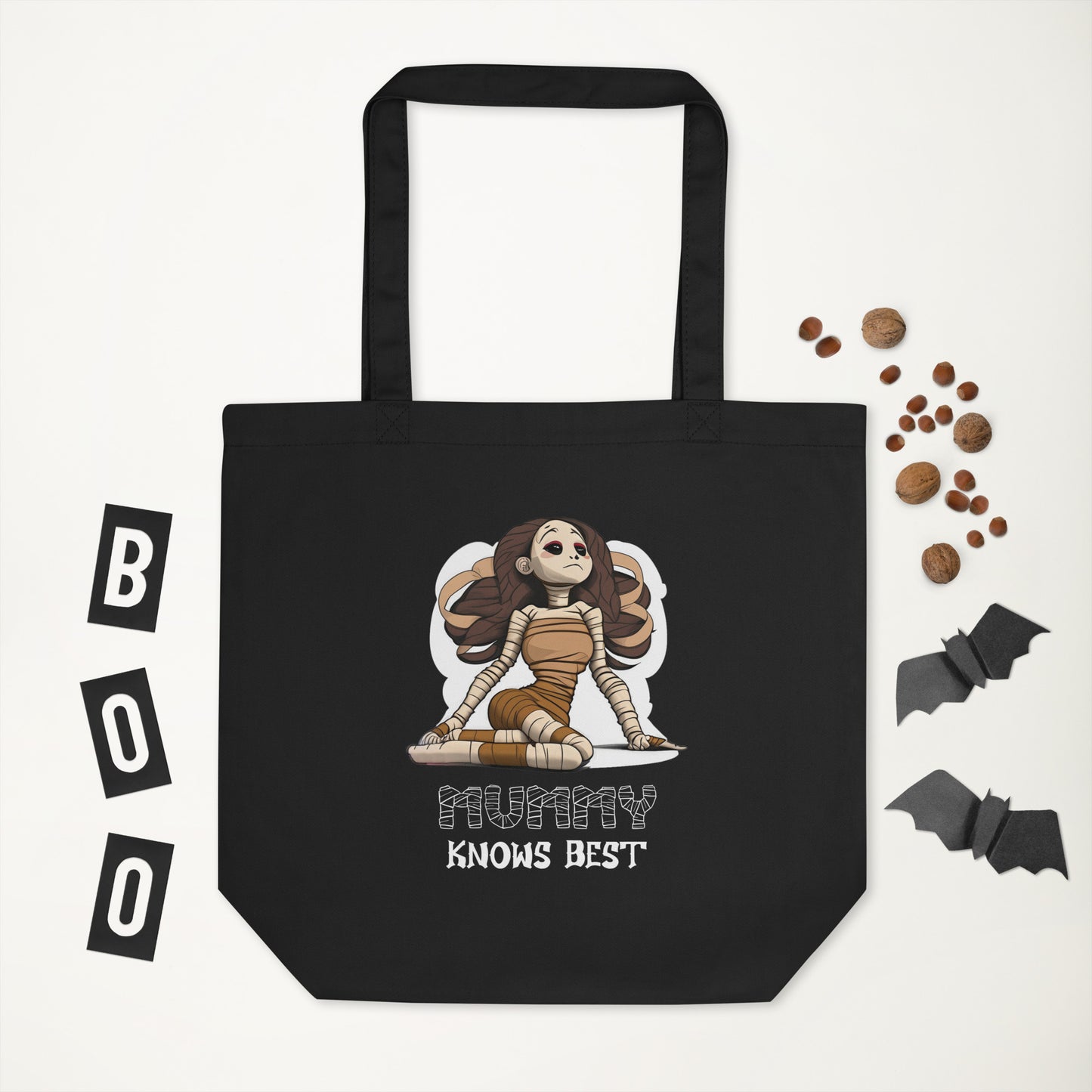 "Mummy Knows Best" Funny Halloween Tote Bag