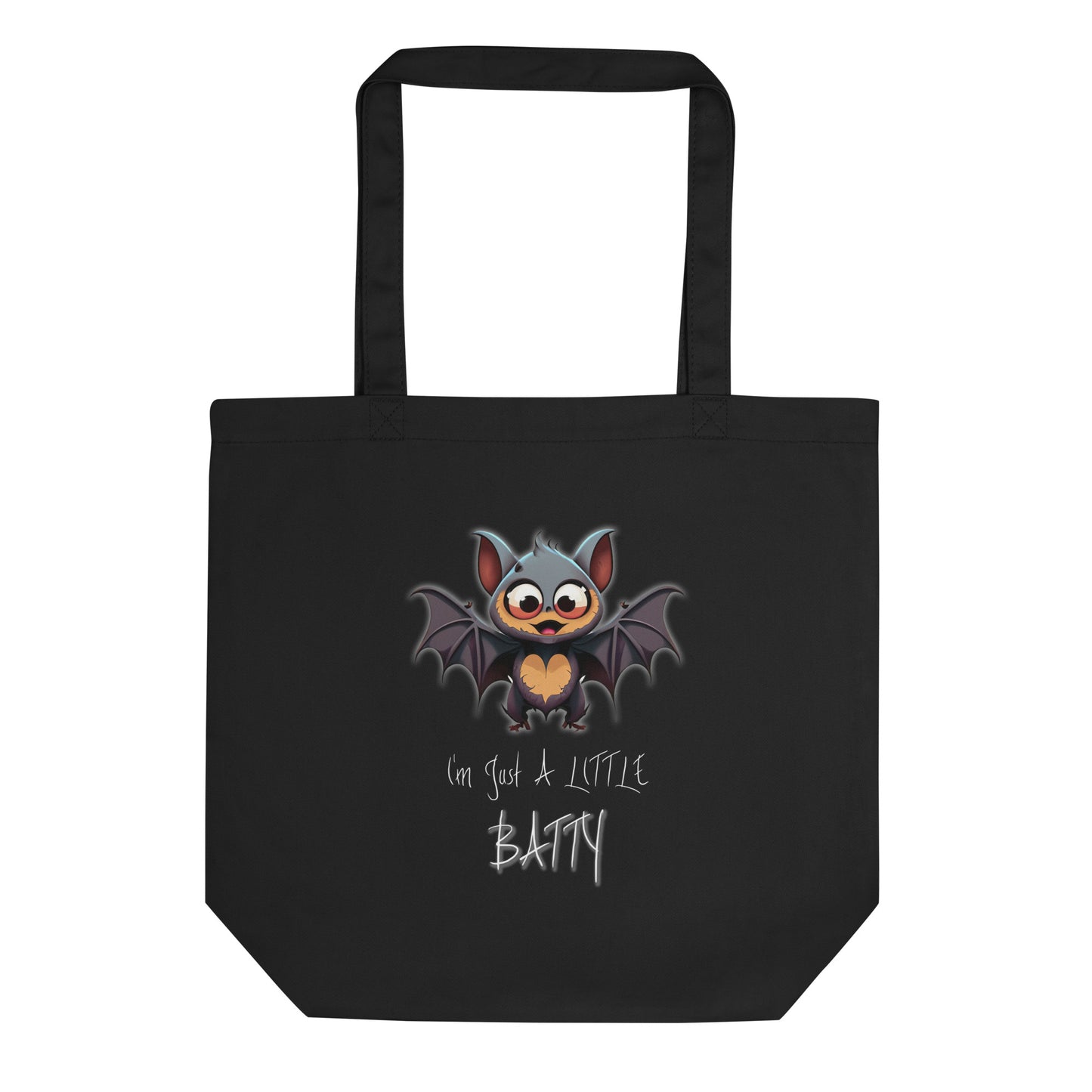 "I'm Just A Little Batty" Funny Halloween Tote Bag