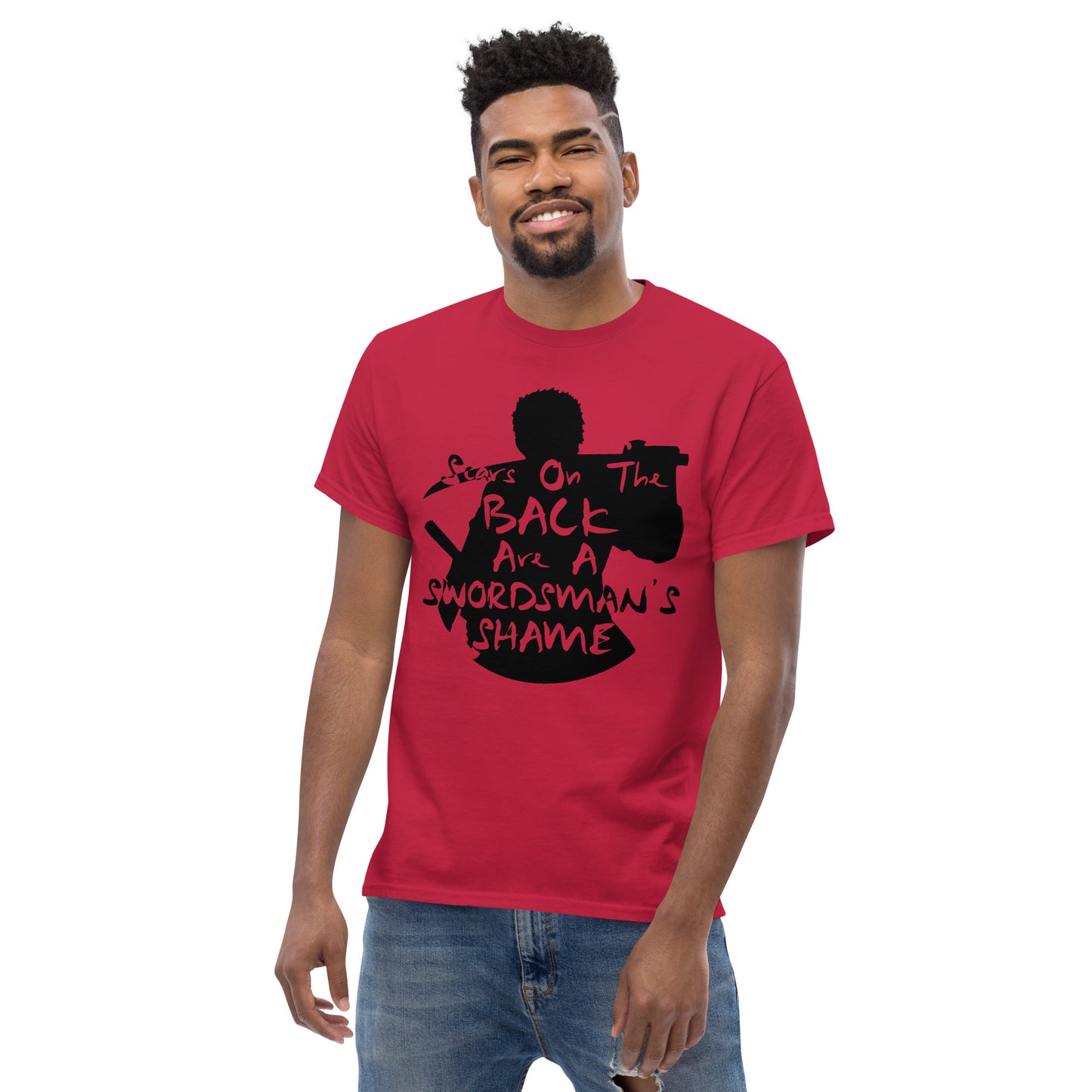 "Scars On The Back Are A Swordsman's Shame" Zoro Inspired Quote T-Shirt One Piece