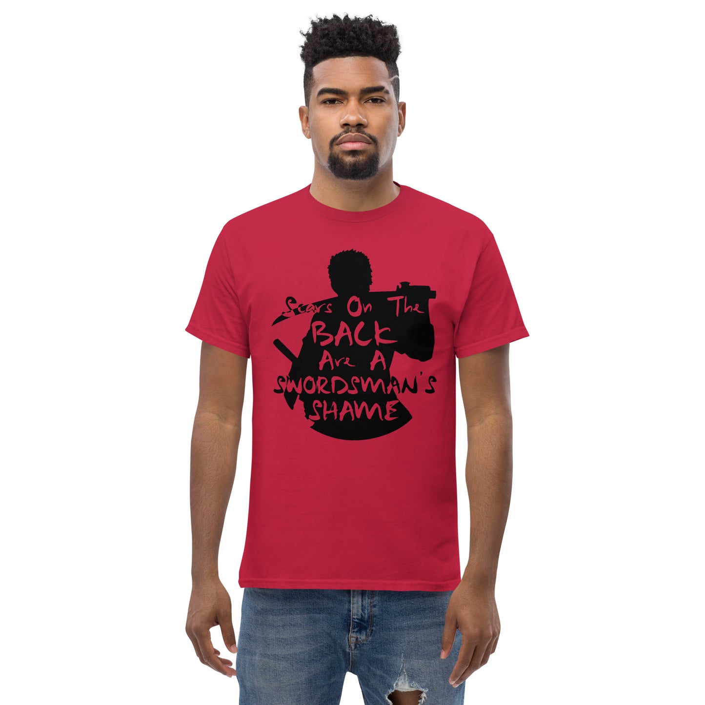 "Scars On The Back Are A Swordsman's Shame" Zoro Inspired Quote T-Shirt One Piece