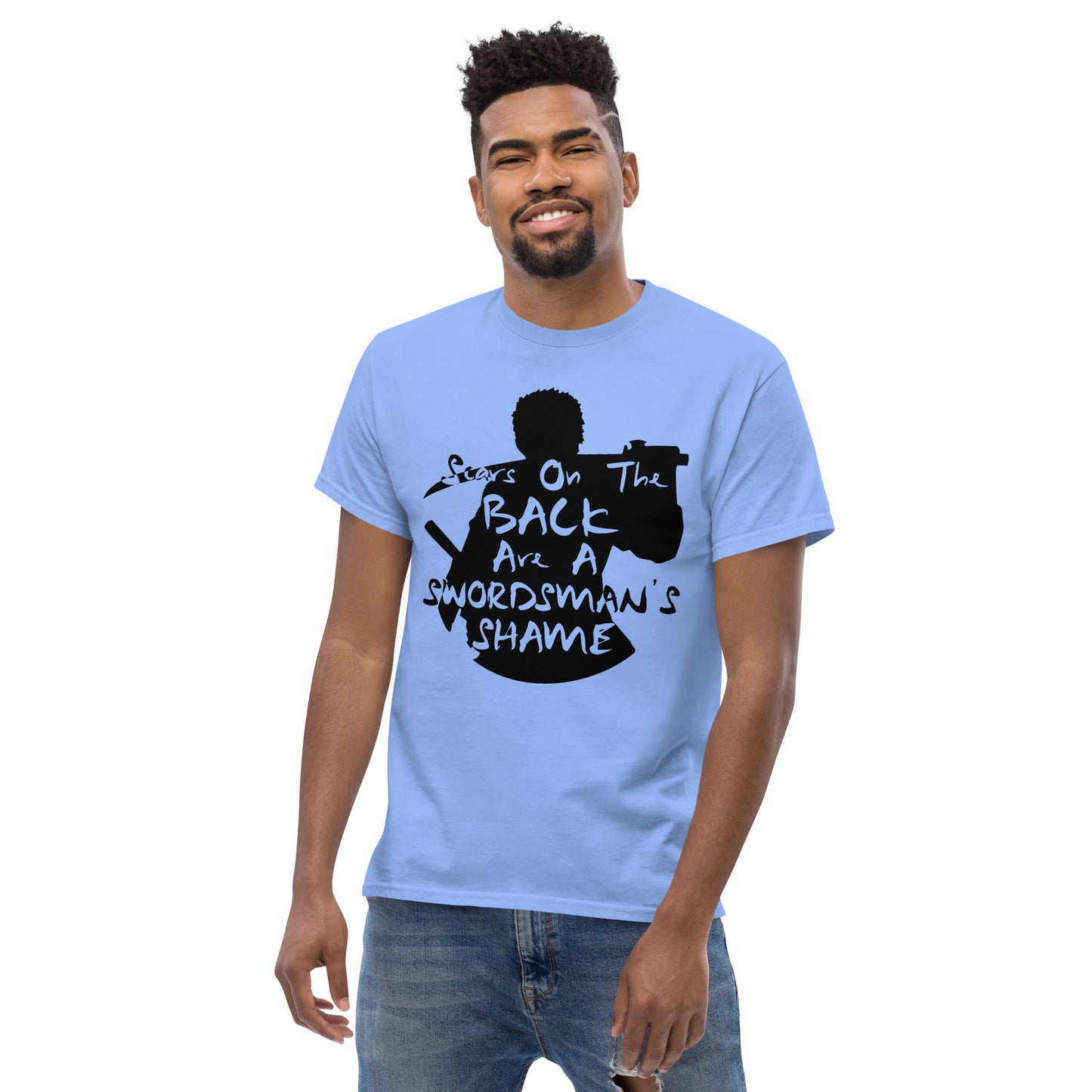 "Scars On The Back Are A Swordsman's Shame" Zoro Inspired Quote T-Shirt One Piece
