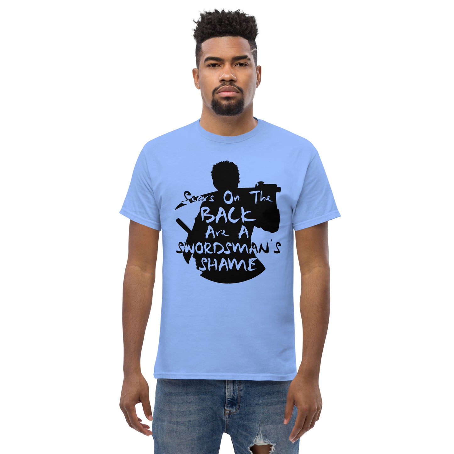 "Scars On The Back Are A Swordsman's Shame" Zoro Inspired Quote T-Shirt One Piece
