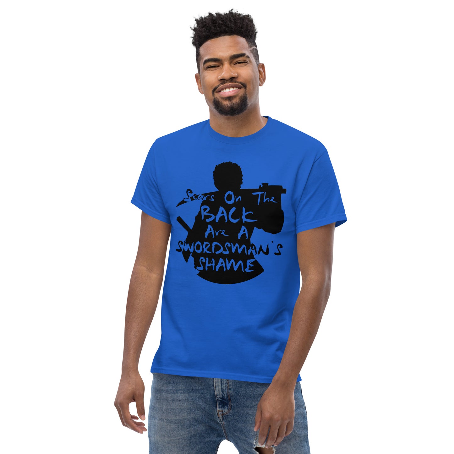 "Scars On The Back Are A Swordsman's Shame" Zoro Inspired Quote T-Shirt One Piece