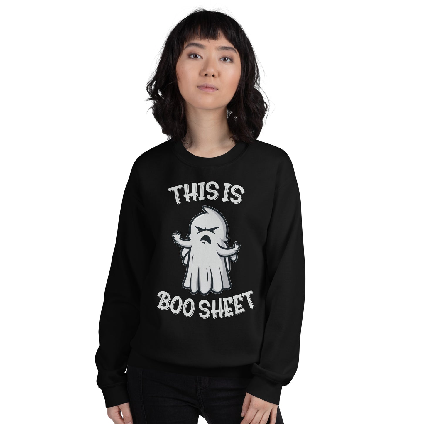 "This Is Boo Sheet" Funny Halloween Unisex Sweatshirt