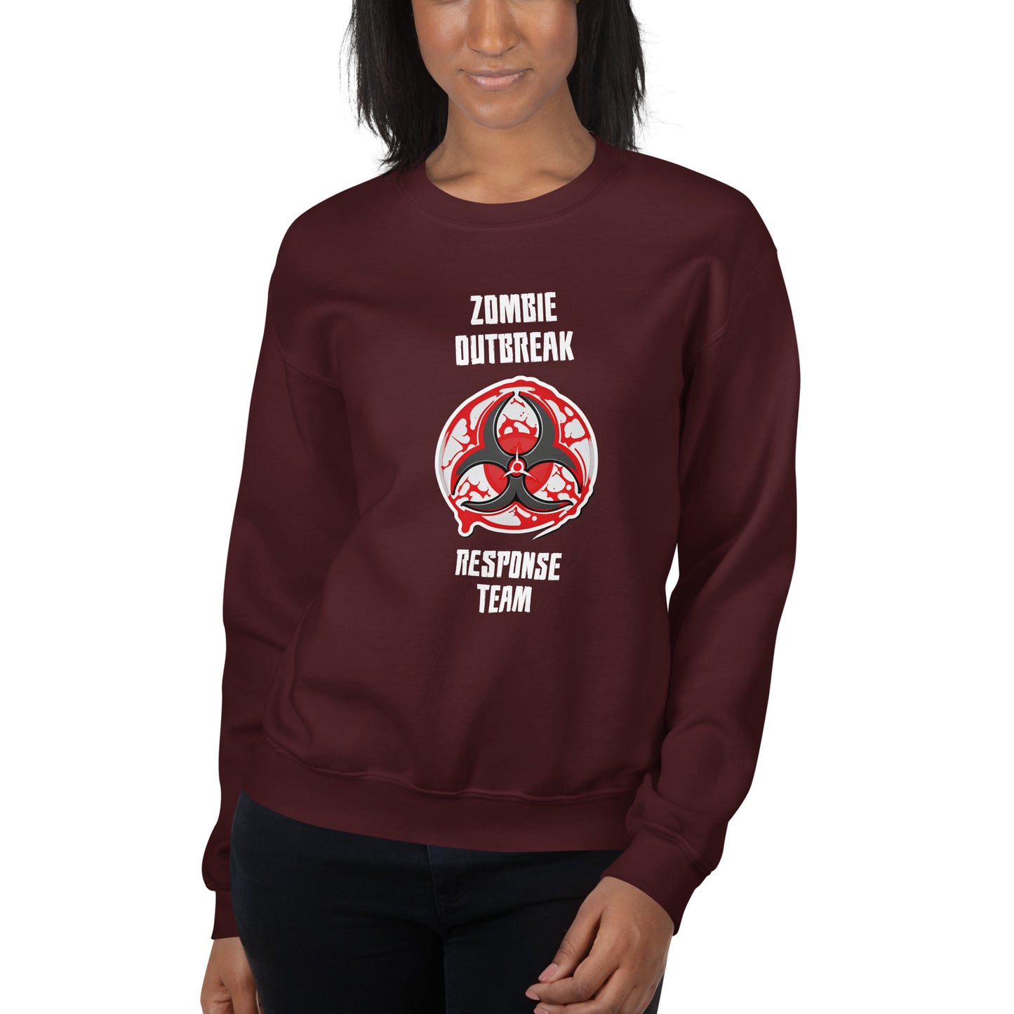 "Zombie Outbreak Response Team" Halloween Sweatshirt
