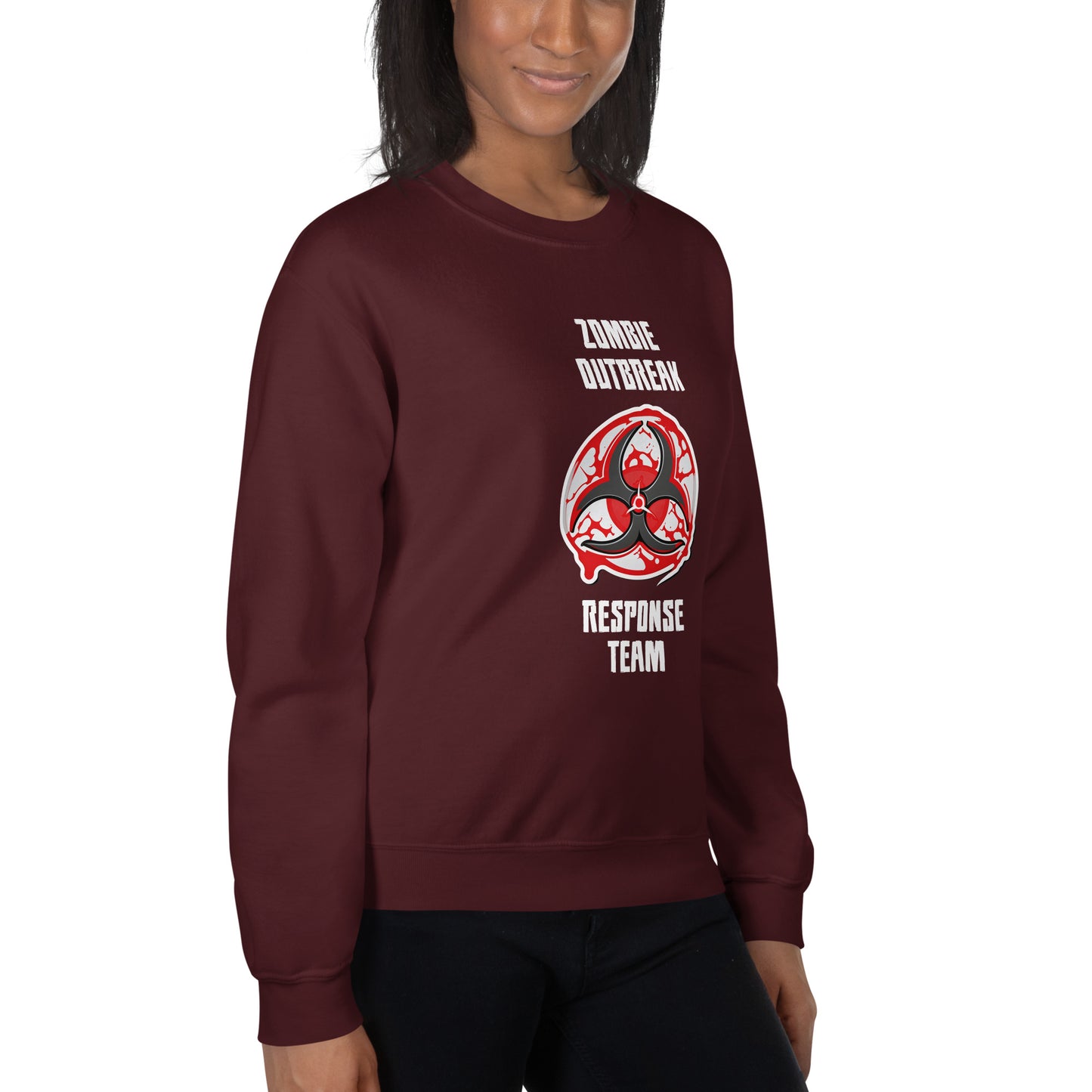 "Zombie Outbreak Response Team" Halloween Sweatshirt