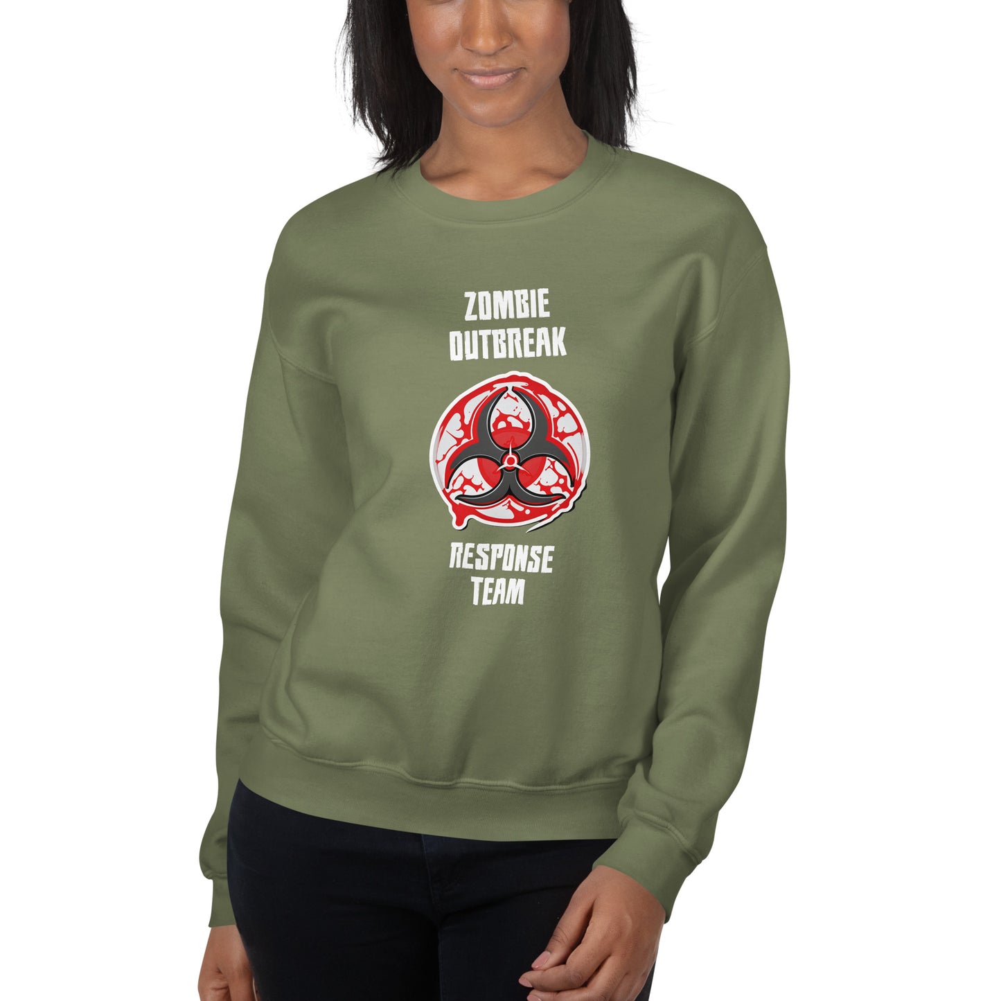 "Zombie Outbreak Response Team" Halloween Sweatshirt