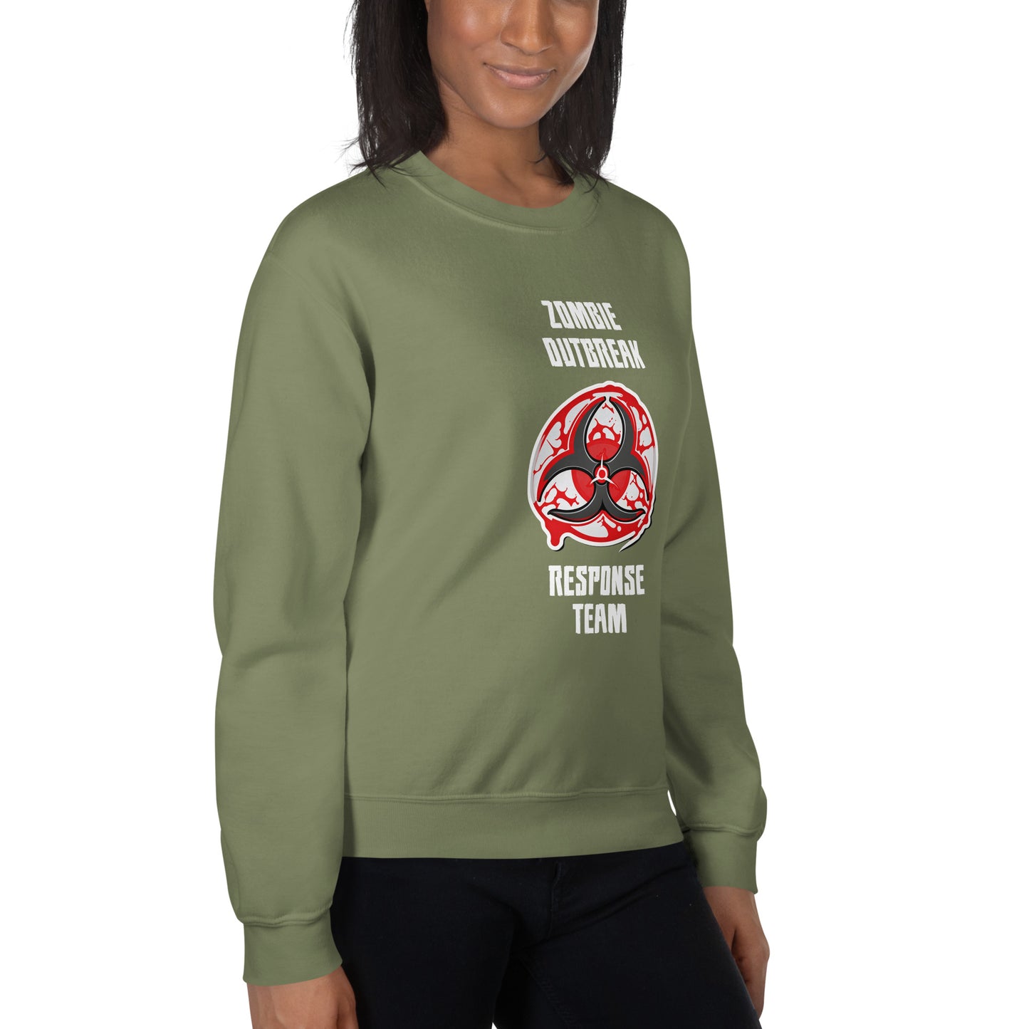 "Zombie Outbreak Response Team" Halloween Sweatshirt