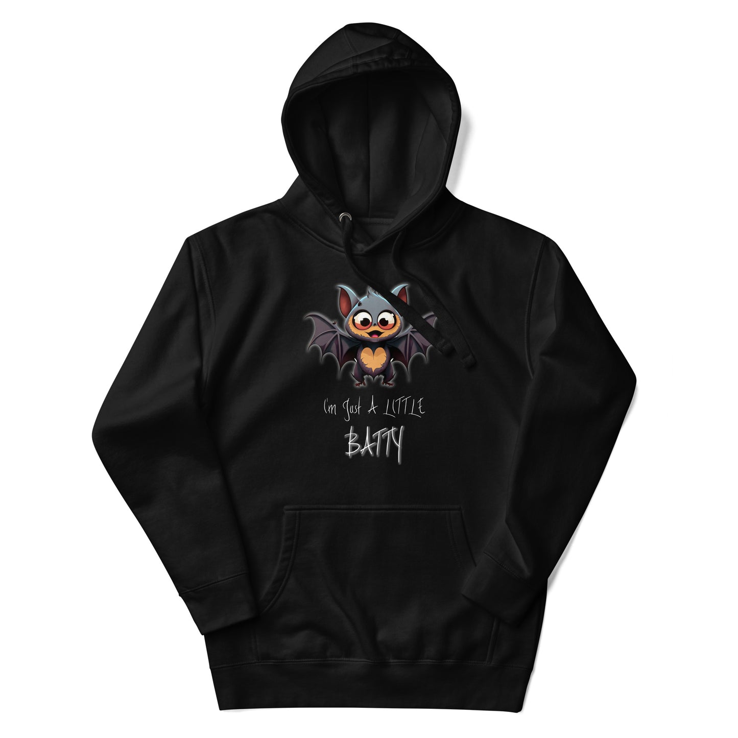 "I'm Just A Little Batty" Funny Halloween Hoodie