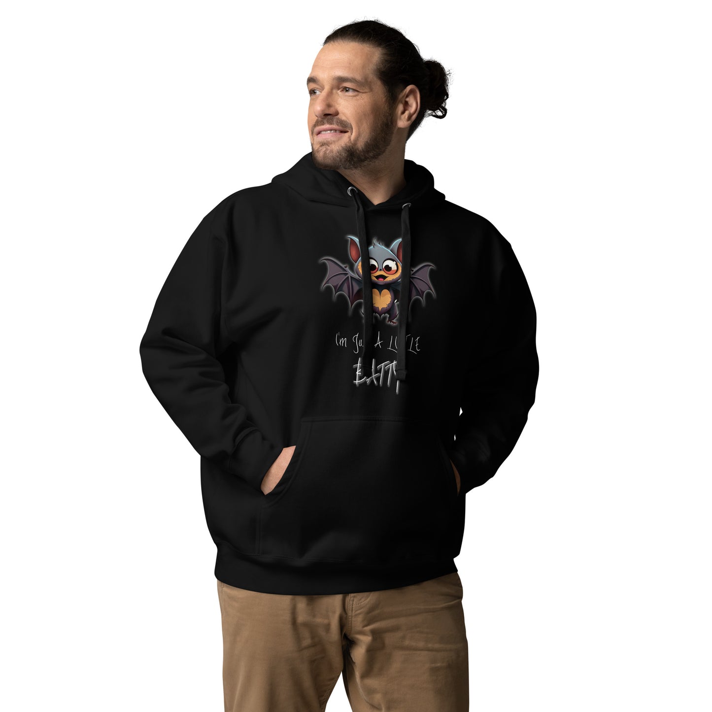 "I'm Just A Little Batty" Funny Halloween Hoodie