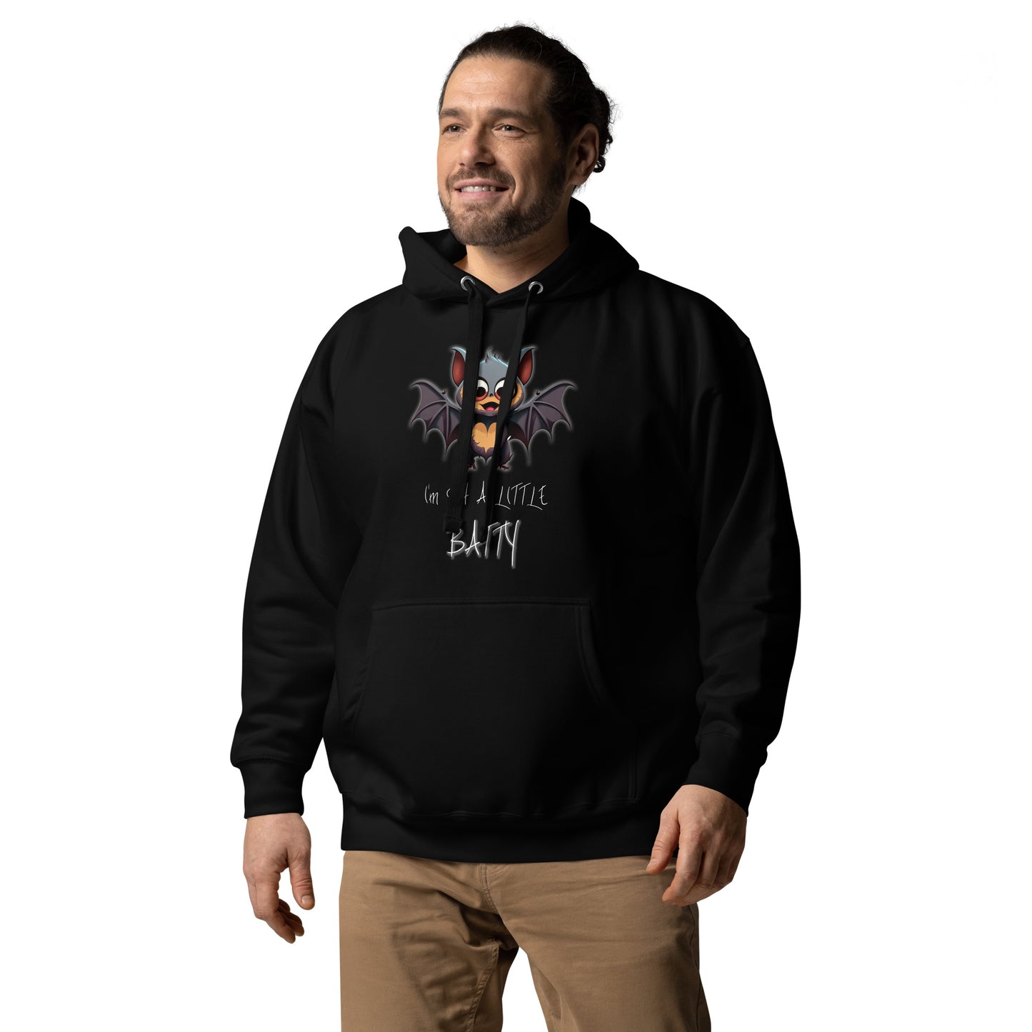 "I'm Just A Little Batty" Funny Halloween Hoodie
