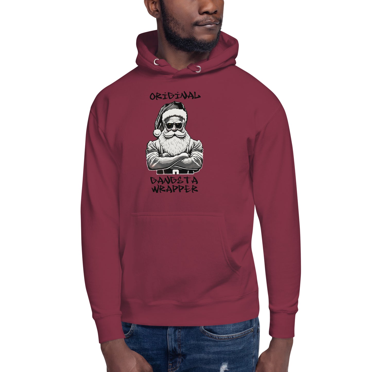"Original Gangsta Wrapper" Funny Christmas Hoodie