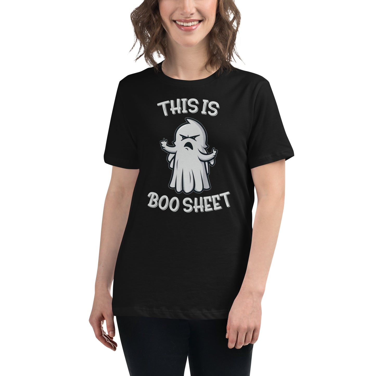 "This Is Boo Sheet" Funny Halloween Women's T-Shirt