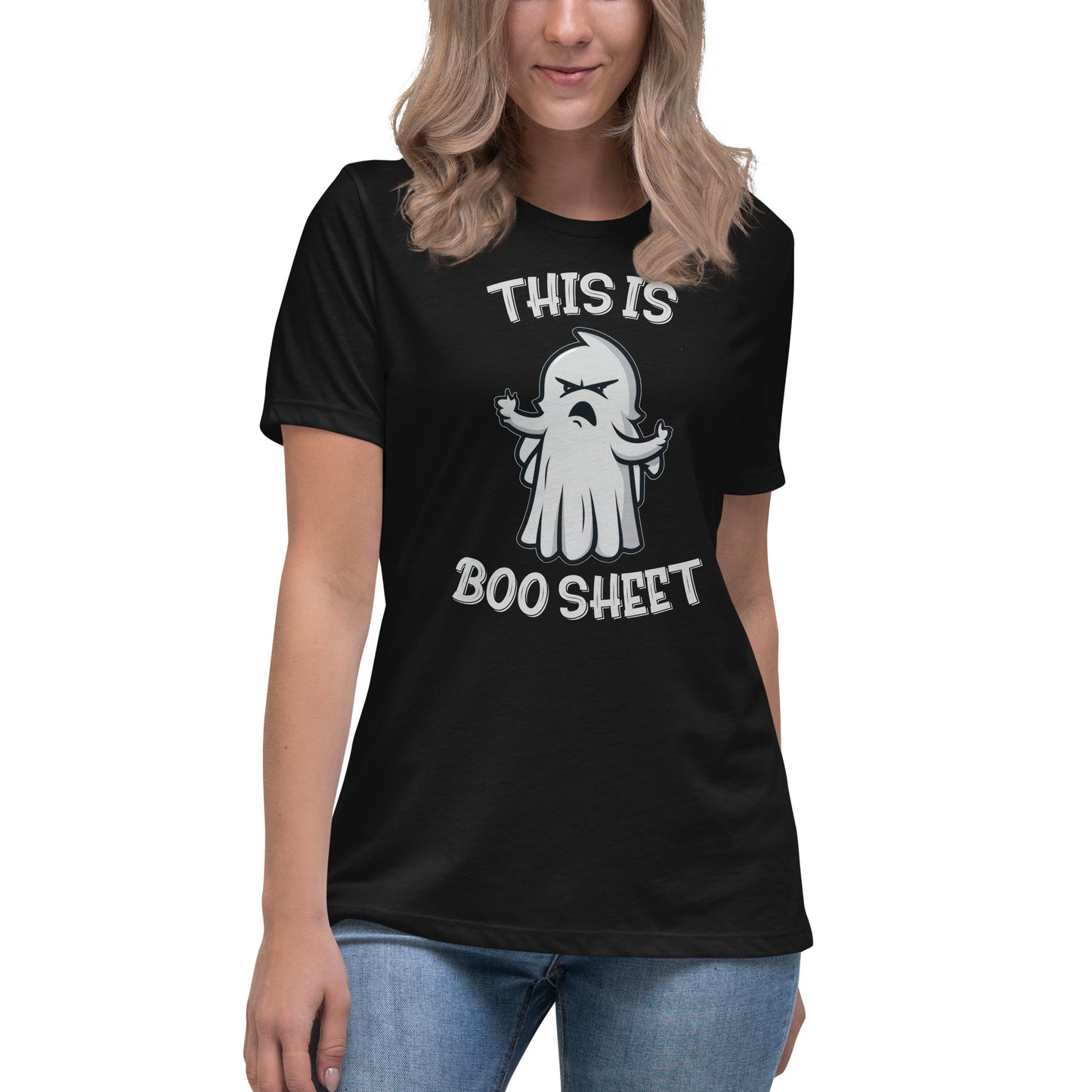 "This Is Boo Sheet" Funny Halloween Women's T-Shirt