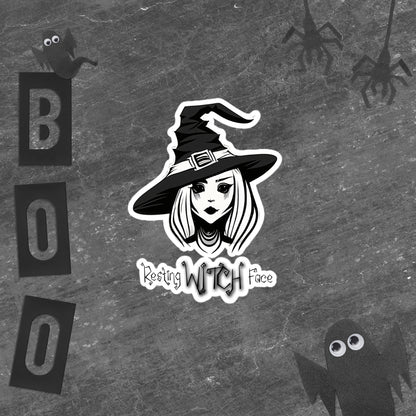 "Resting Witch Face" Funny Sticker