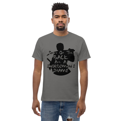 "Scars On The Back Are A Swordsman's Shame" Zoro Inspired Quote T-Shirt One Piece