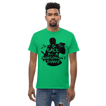 "Scars On The Back Are A Swordsman's Shame" Zoro Inspired Quote T-Shirt One Piece