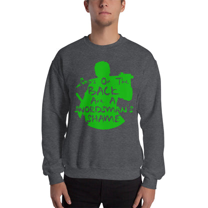 "Scars On The Back Are A Swordsman's Shame" Zoro Inspired Quote Sweatshirt One Piece (Dark Fabric)