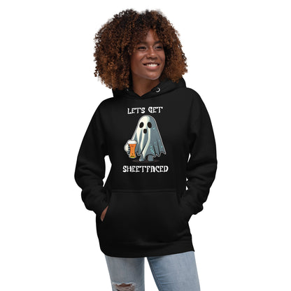 "Lets Get Sheetfaced" Funny Halloween Hoodie