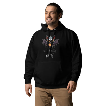 "I'm Just A Little Batty" Funny Halloween Hoodie